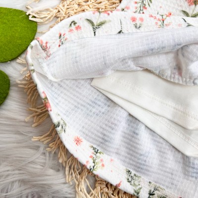 Conj. Blusa Style e Short Saia Floral - Verde